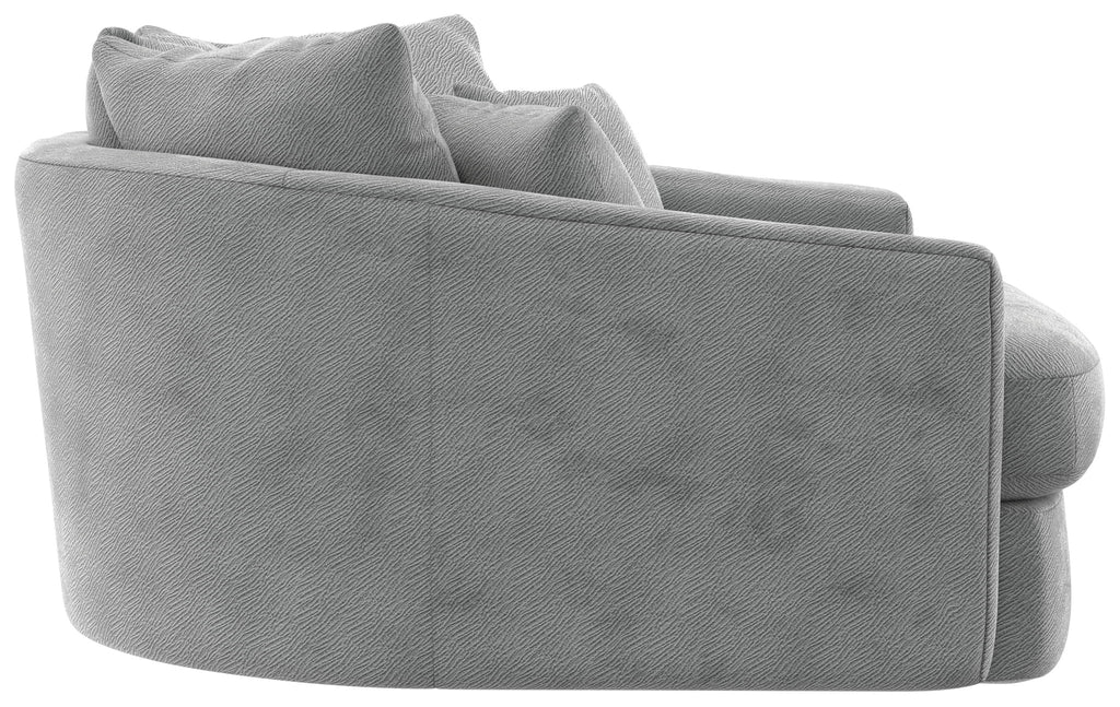 Matty - Round Accent Cuddle Chaise - Stylish Home Furniture