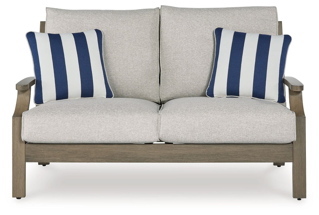 Rainier Ranch - Loveseat With Cushion - Brown / Beige - Stylish Home Furniture