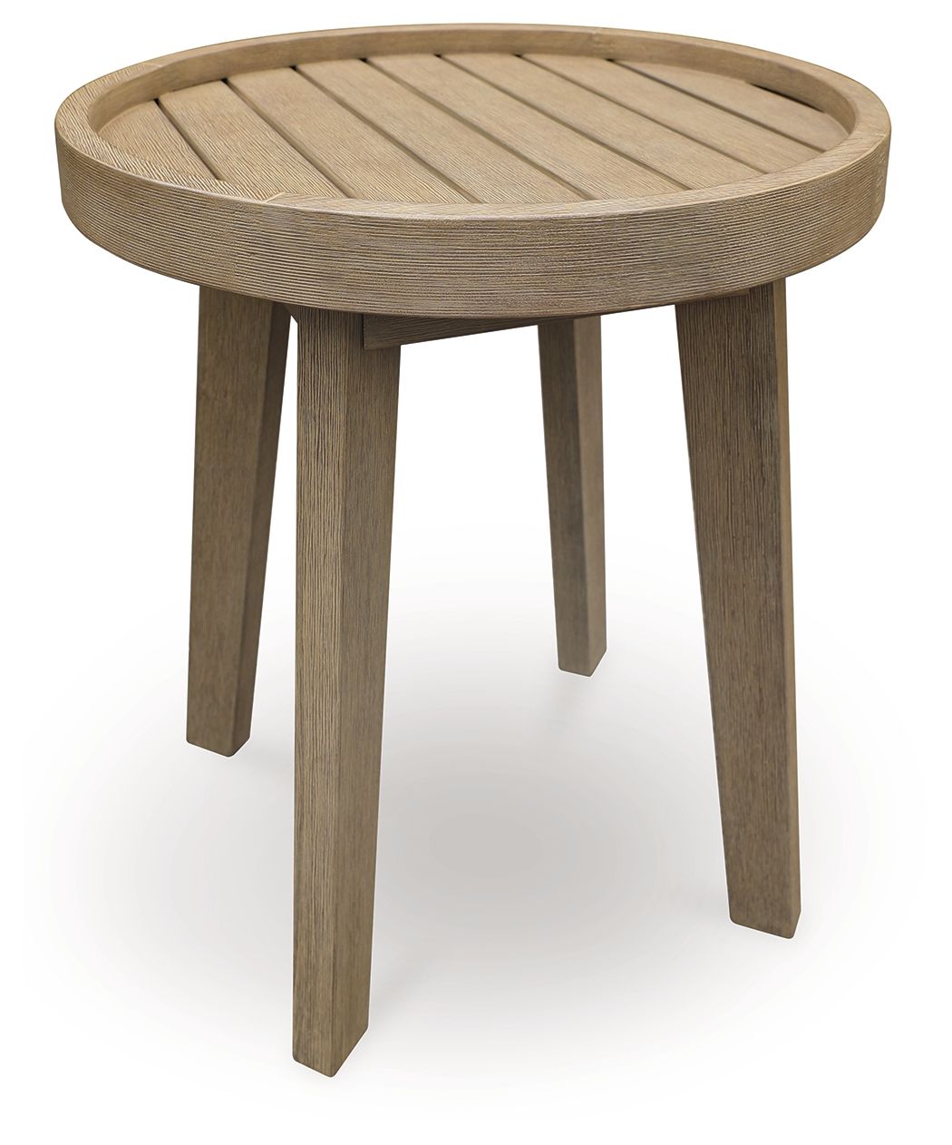 Marina Sun - Round End Table - Beige - Stylish Home Furniture
