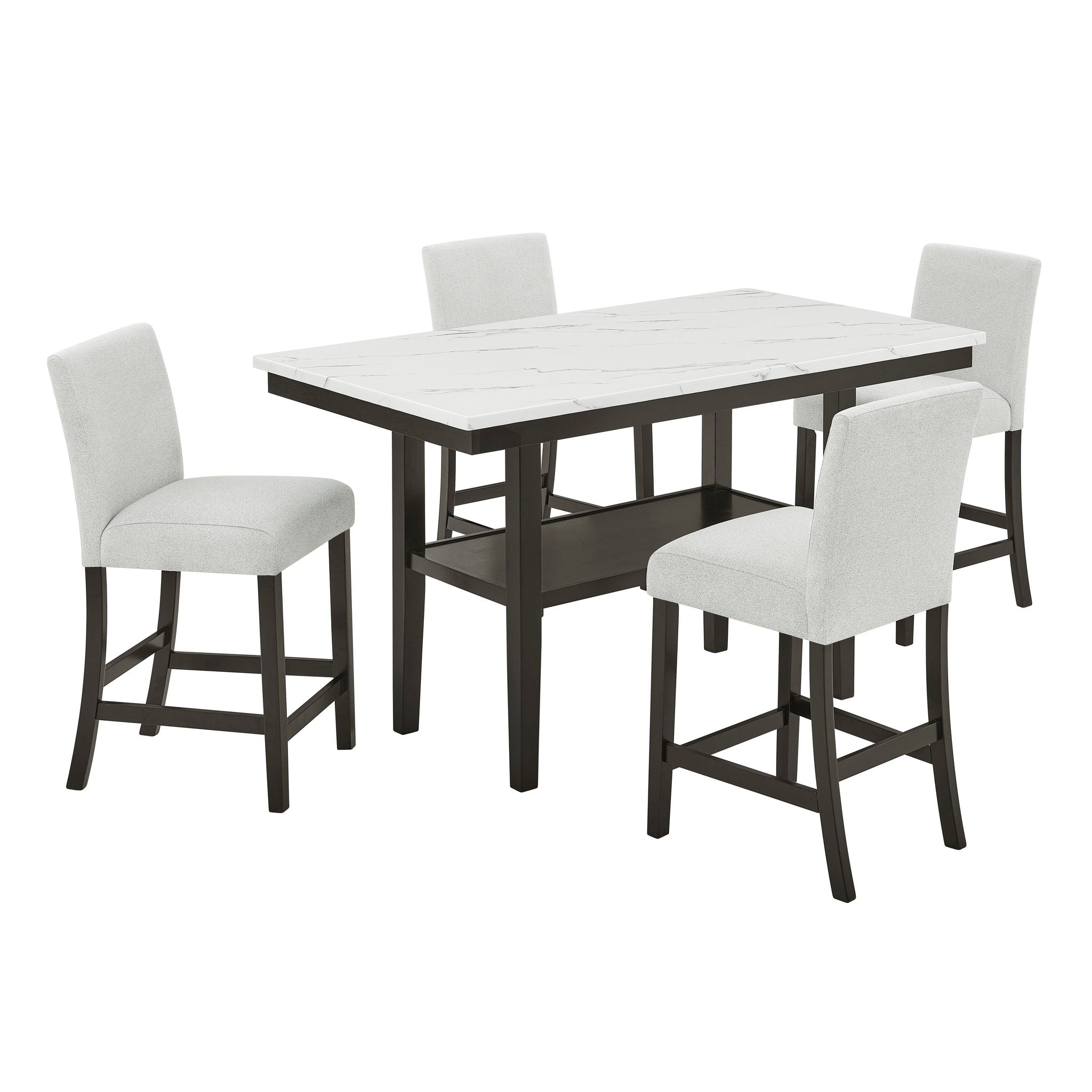 Carissa - Rectangle Counter Dining Set - Stylish Home Furniture