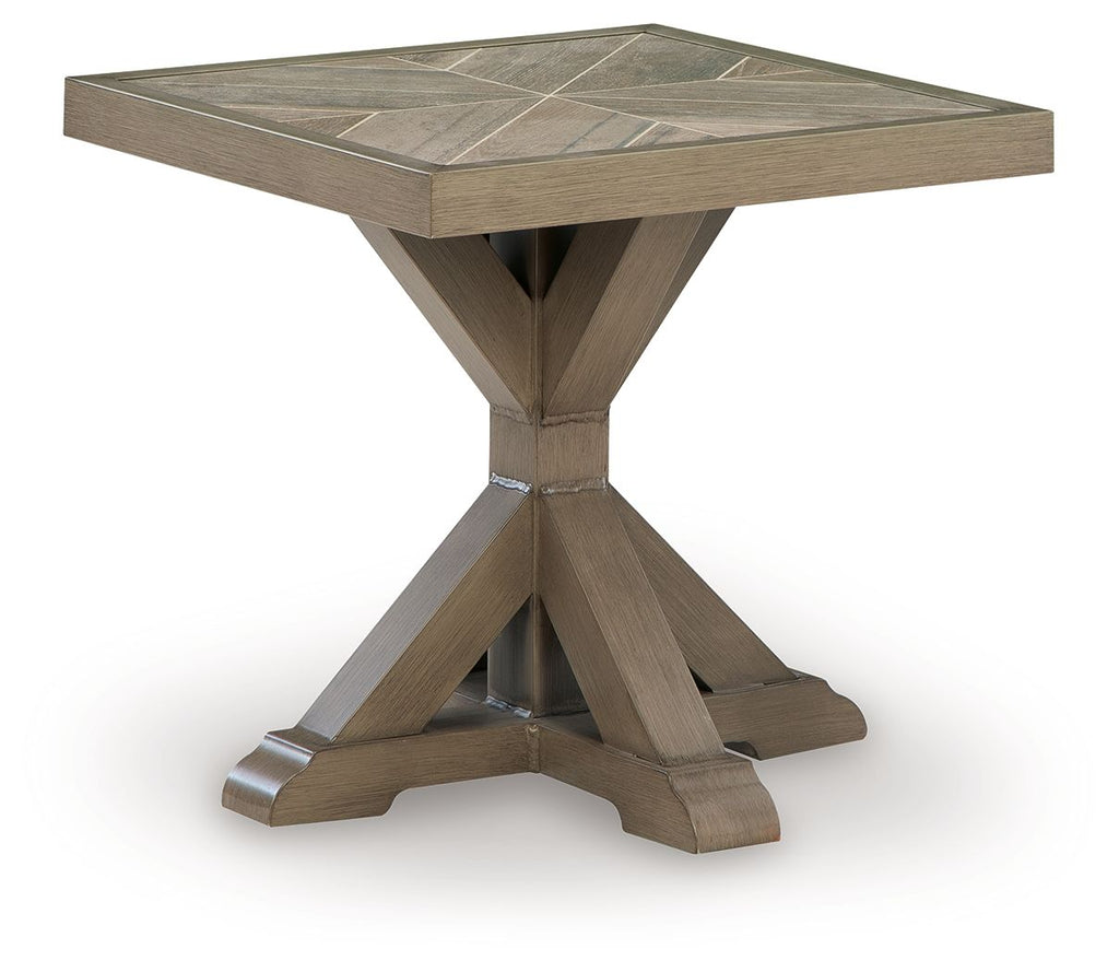 Laguna Heights - Square End Table - Beige - Stylish Home Furniture