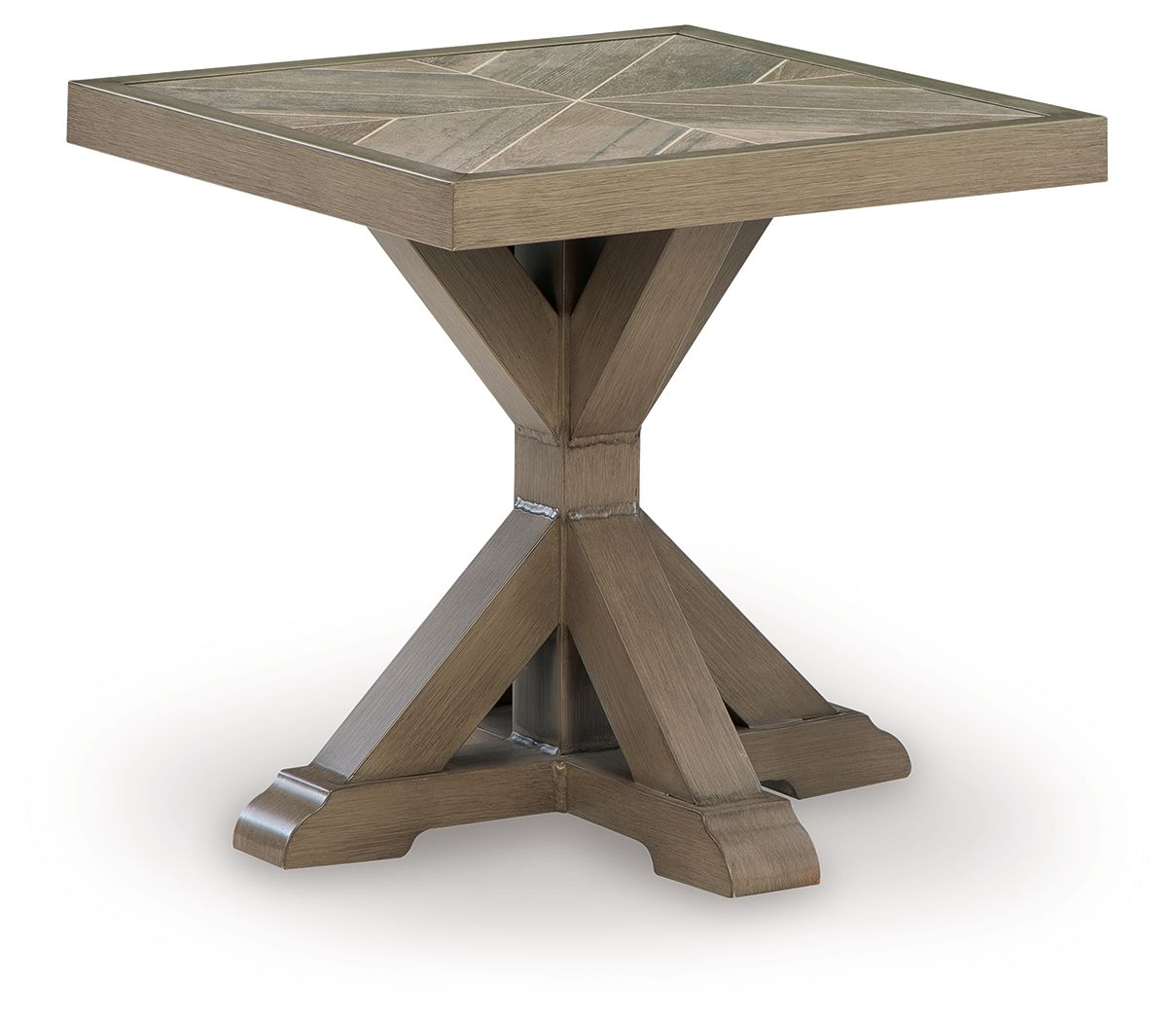 Laguna Heights - Square End Table - Beige - Stylish Home Furniture