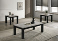 T233 - Melamine Top 3 Piece Table Set (Coffee And 2 End Tables) - Black / White - Stylish Home Furniture