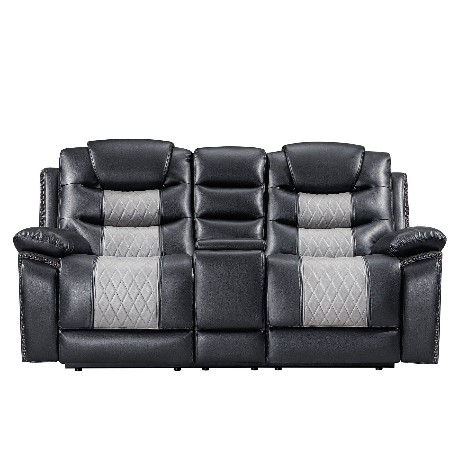 Nikko - Console Loveseat With Dual Recliners - Stylish Home Furniture