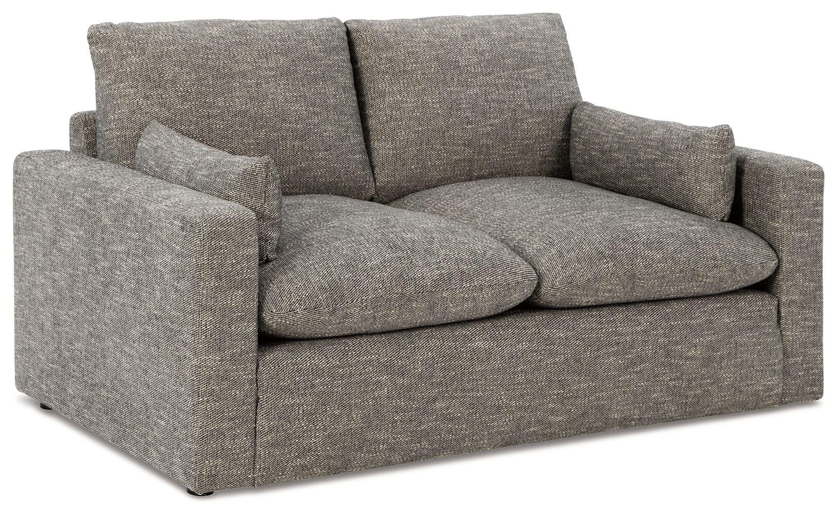 Dramatic - Loveseat - Granite - Stylish Home Furniture