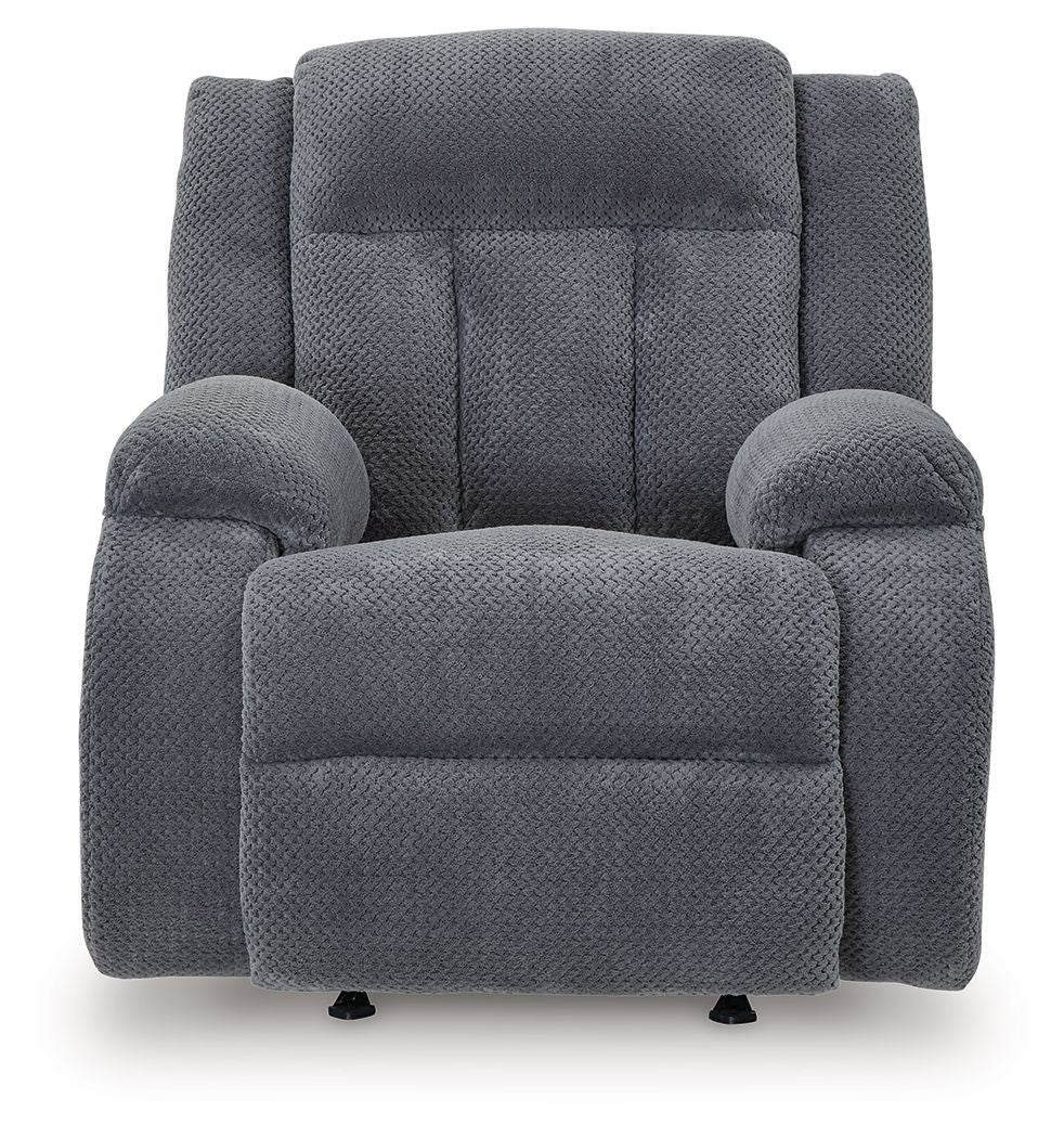 Observation - Power Rocker Recliner - Steel - Stylish Home Furniture