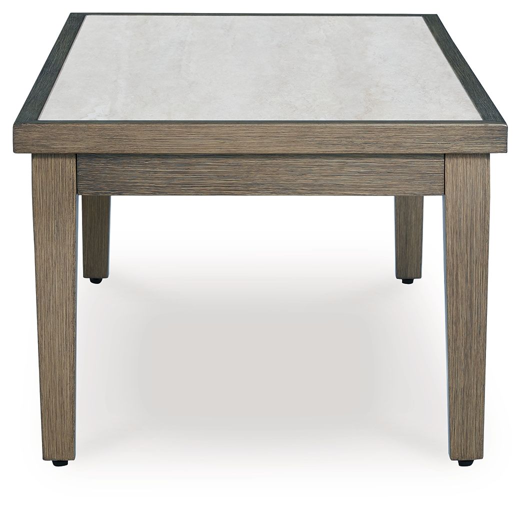 Rainier Ranch - Rectangular Cocktail Table - Brown / Beige - Stylish Home Furniture