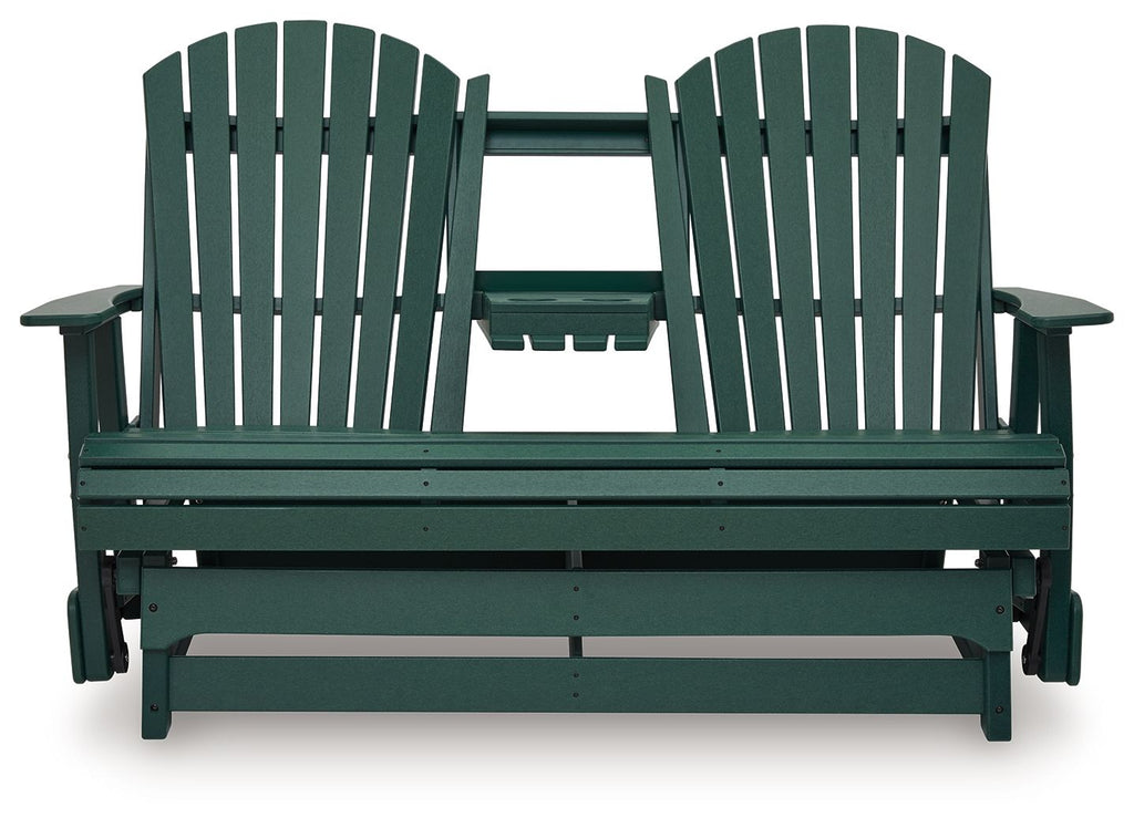 Shell Beach - Loveseat Glider - Green - Stylish Home Furniture