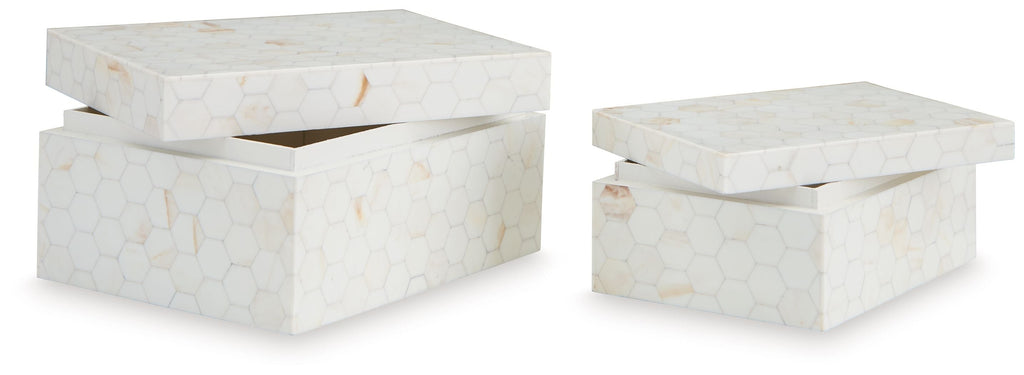 Aldenburg - Box Set (Set of 2) - Cream - Stylish Home Furniture