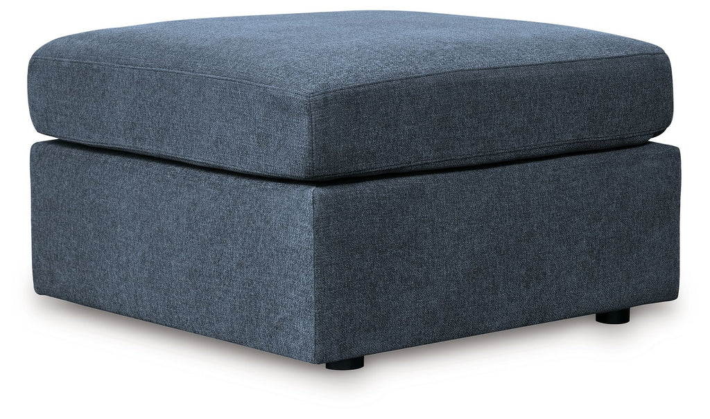 Modmax - Oversized Accent Ottoman - Fabric - Ink - Stylish Home Furniture