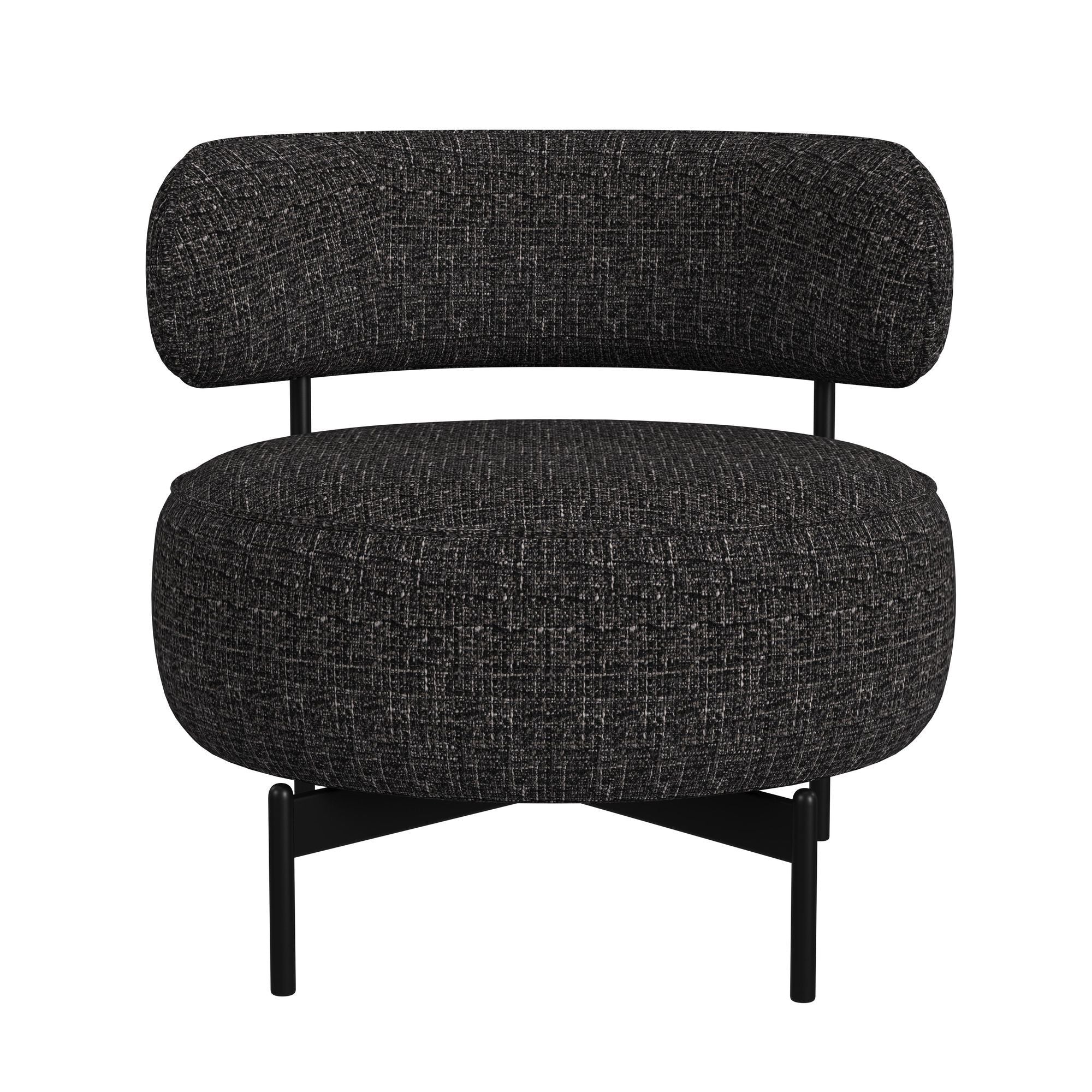 Antonia - Swivel Chair - Heron Black - Stylish Home Furniture