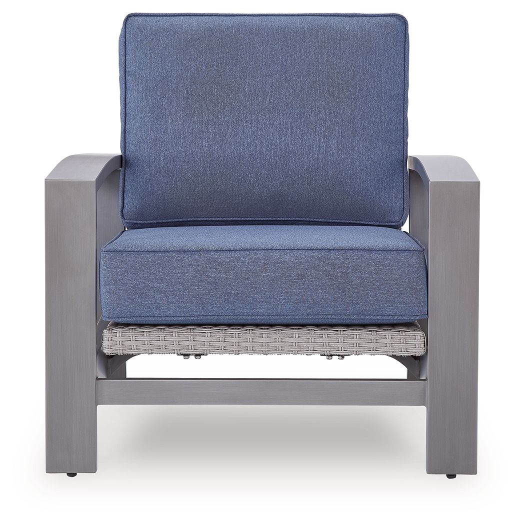 Half Moon Beach - Spring Lounge Chair - Blue / Gray - Stylish Home Furniture