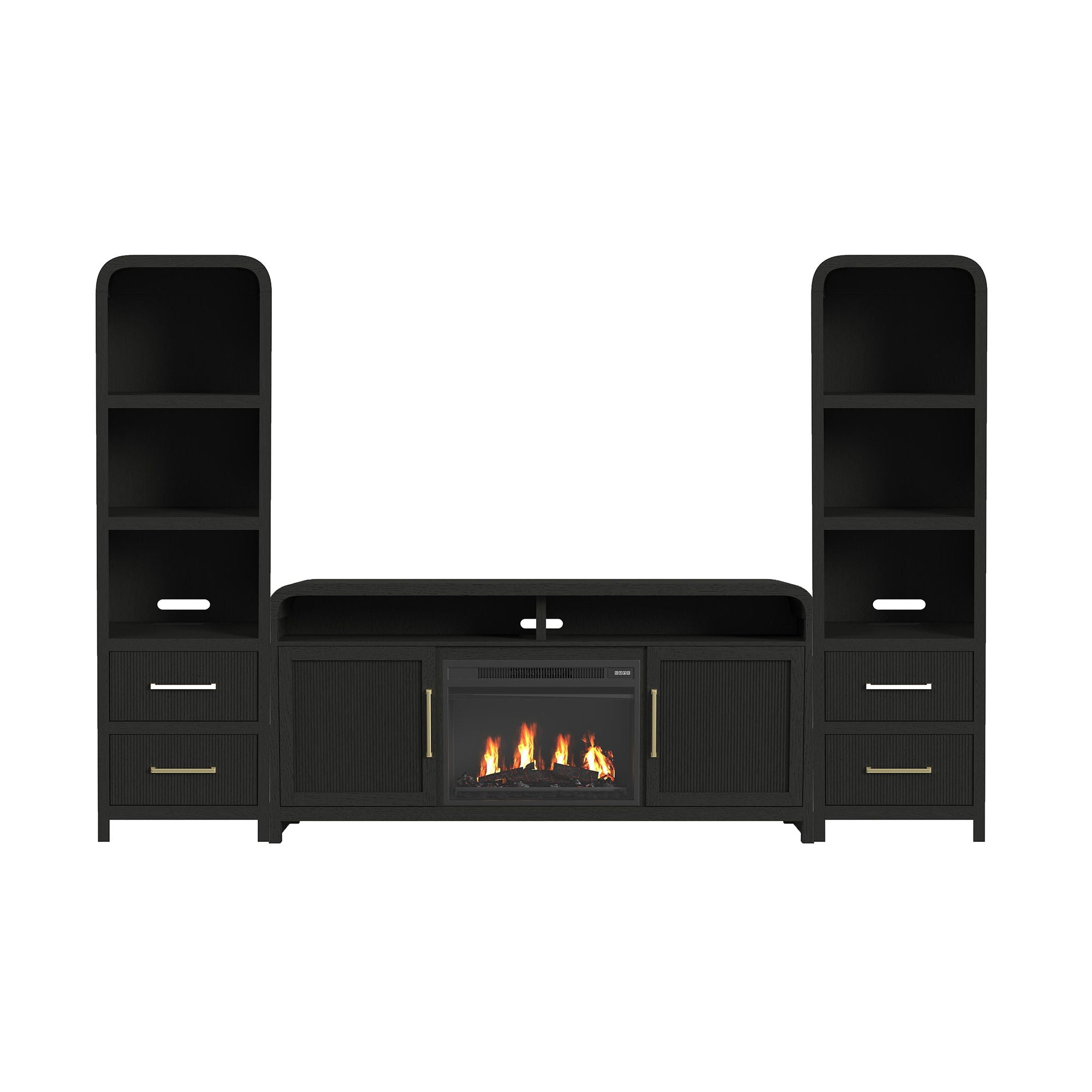 Ridgemont - 4 Piece Entertainment Unit With 70" TV Console - Stylish Home Furniture