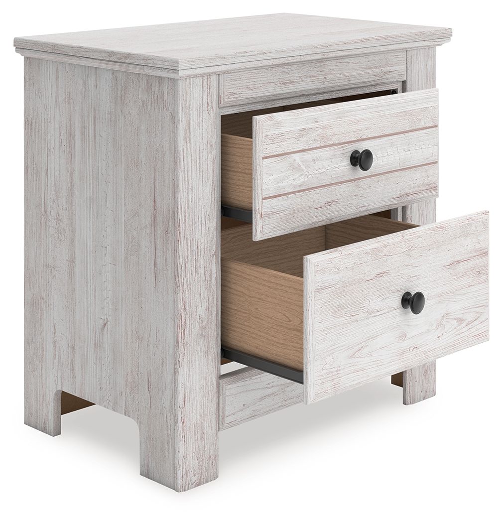 Makidern - Two Drawer Night Stand - Stylish Home Furniture
