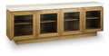 Adanworth - Accent Cabinet - Light Brown / Gray - Stylish Home Furniture