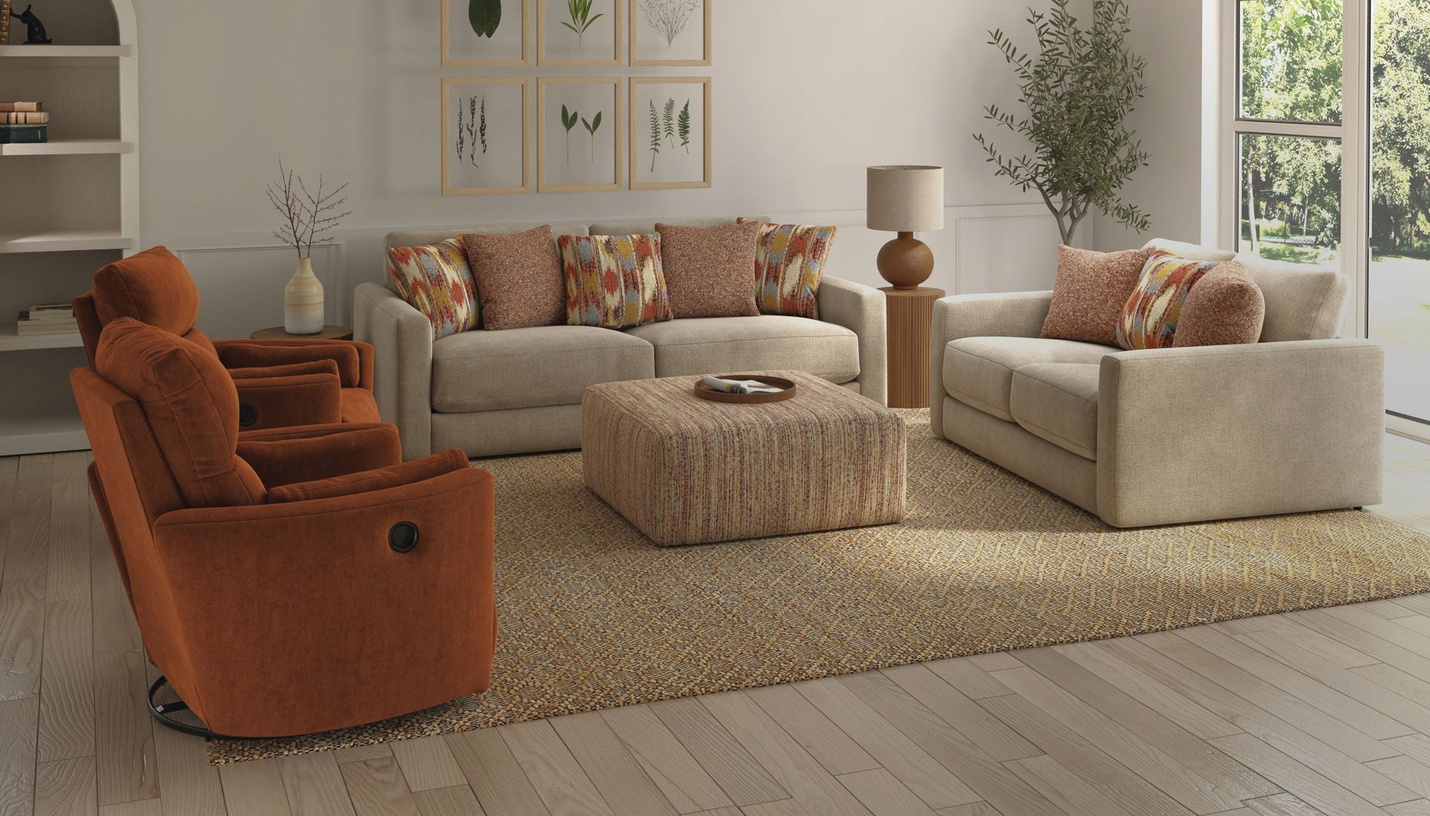 Avondale - Cocktail Ottoman - Stylish Home Furniture