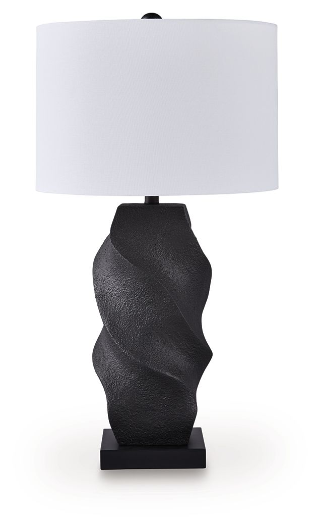Amillion - Poly Table Lamp - Black - Stylish Home Furniture