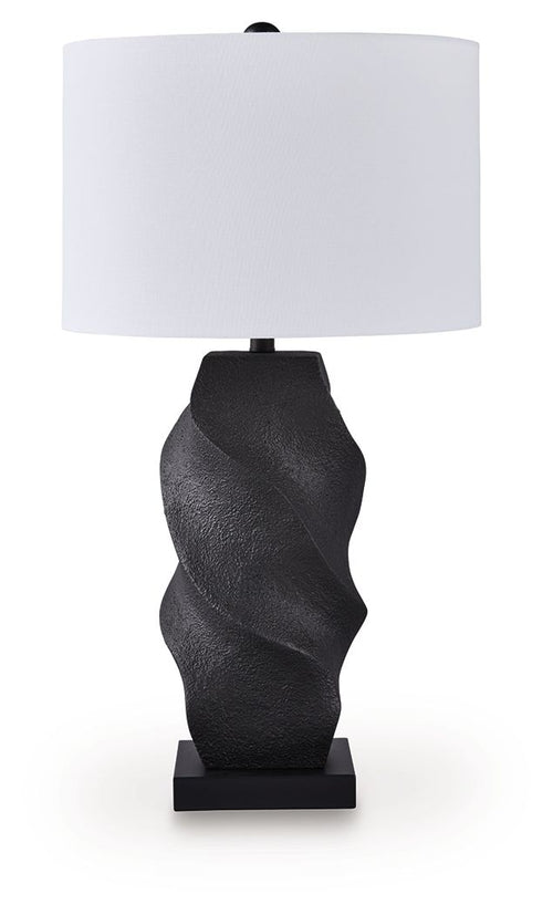 Amillion - Poly Table Lamp - Black - Stylish Home Furniture