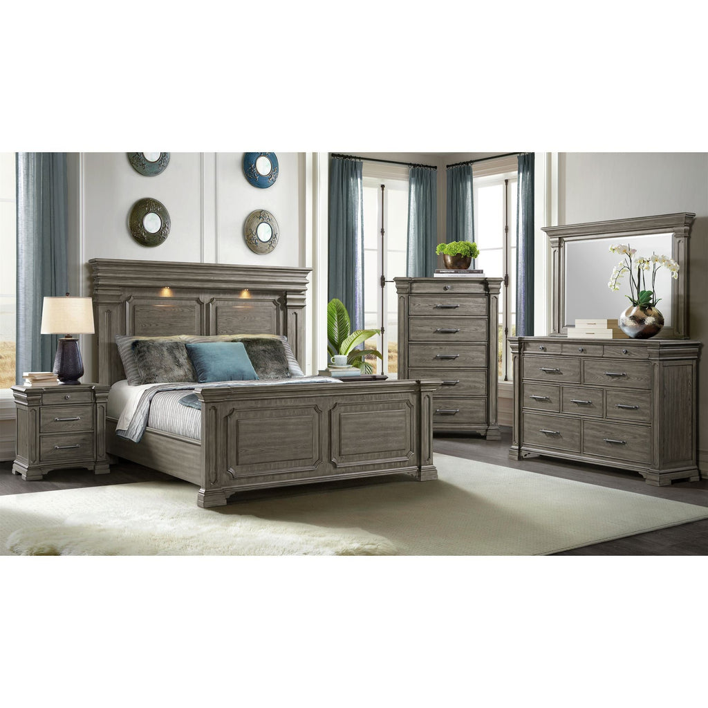 Kings Court - 3-Drawer Nightstand (Sliding Top) - Stylish Home Furniture