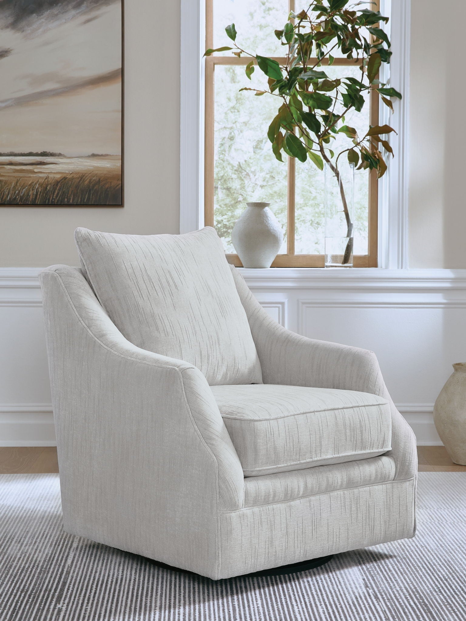 Gubbins - Swivel Accent Chair - Gray - Stylish Home Furniture