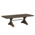 Yellowstone - Dining Table With 2X12" Leaves - Gray