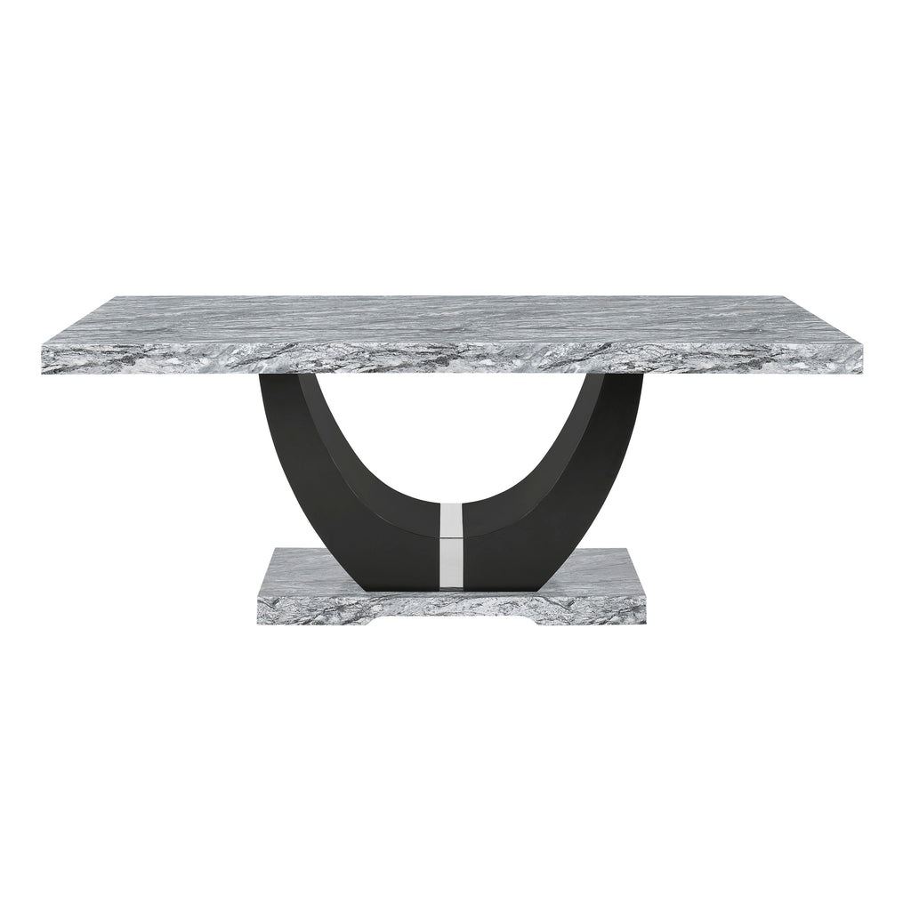 Lyra - Dining Table Top & Base - Gray - Stylish Home Furniture