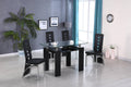D310 - Glass Dinette Table - Black - Stylish Home Furniture
