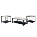 Linea - 3 Piece Occasional Set (1 Coffee & 2 End Tables) - Light Gray - Stylish Home Furniture