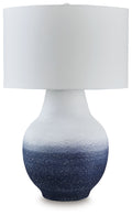 Dashland - Metal Table Lamp - White / Navy - Stylish Home Furniture