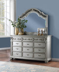 B062 - Dresser - Metallic Shimmer Silver - Stylish Home Furniture