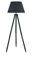 Orhan - Wood Floor Lamp - Black - Stylish Home Furniture