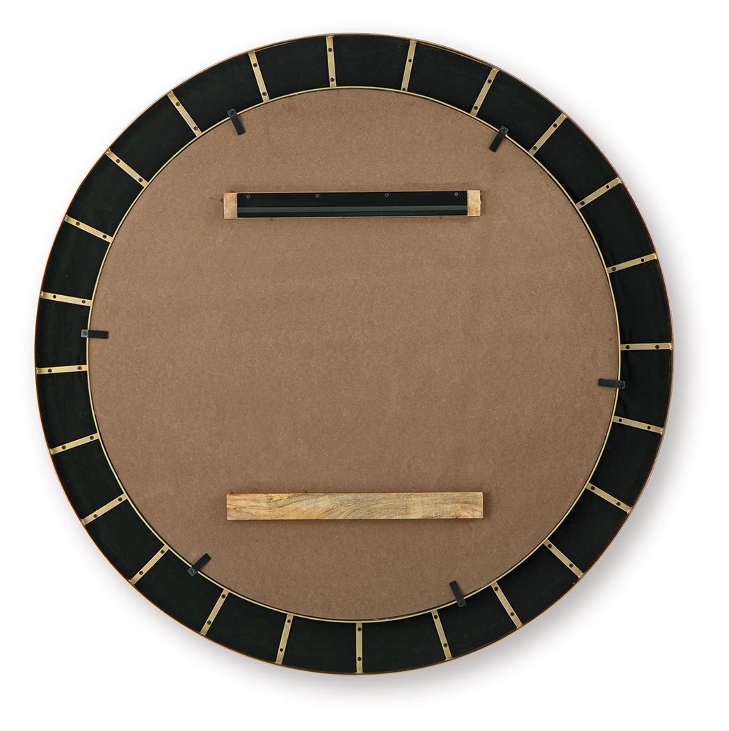 Corinsworth - Accent Mirror - Charcoal / Brass Finish - Stylish Home Furniture