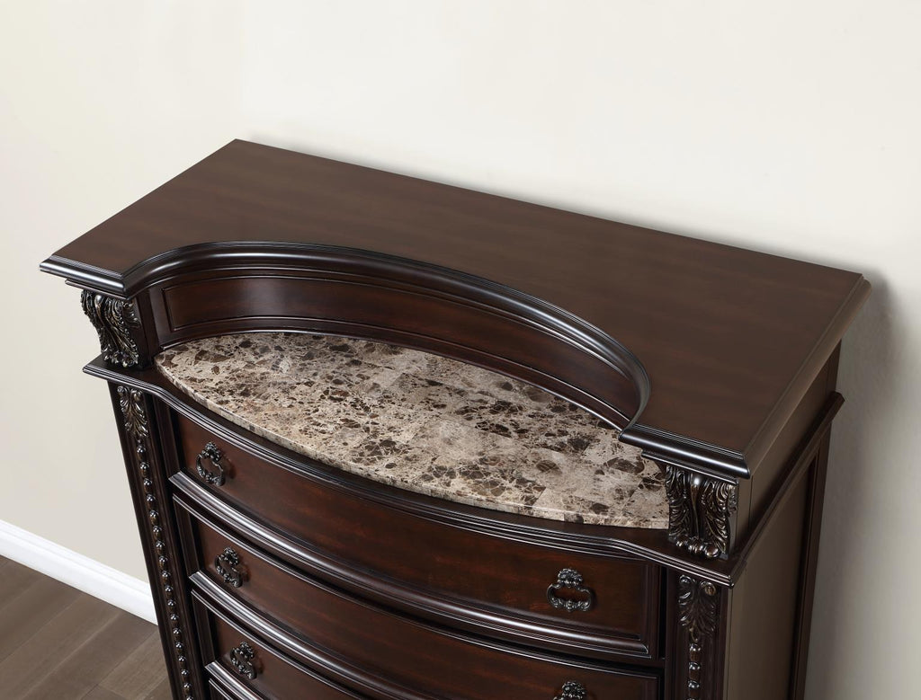B054 - Chest - Cherry - Stylish Home Furniture