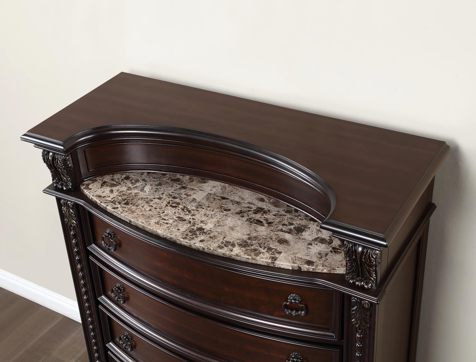 B054 - Chest - Cherry - Stylish Home Furniture