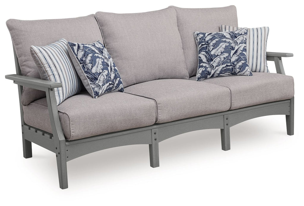 Cove Beach - Sofa With Cushion - Gray - Stylish Home Furniture