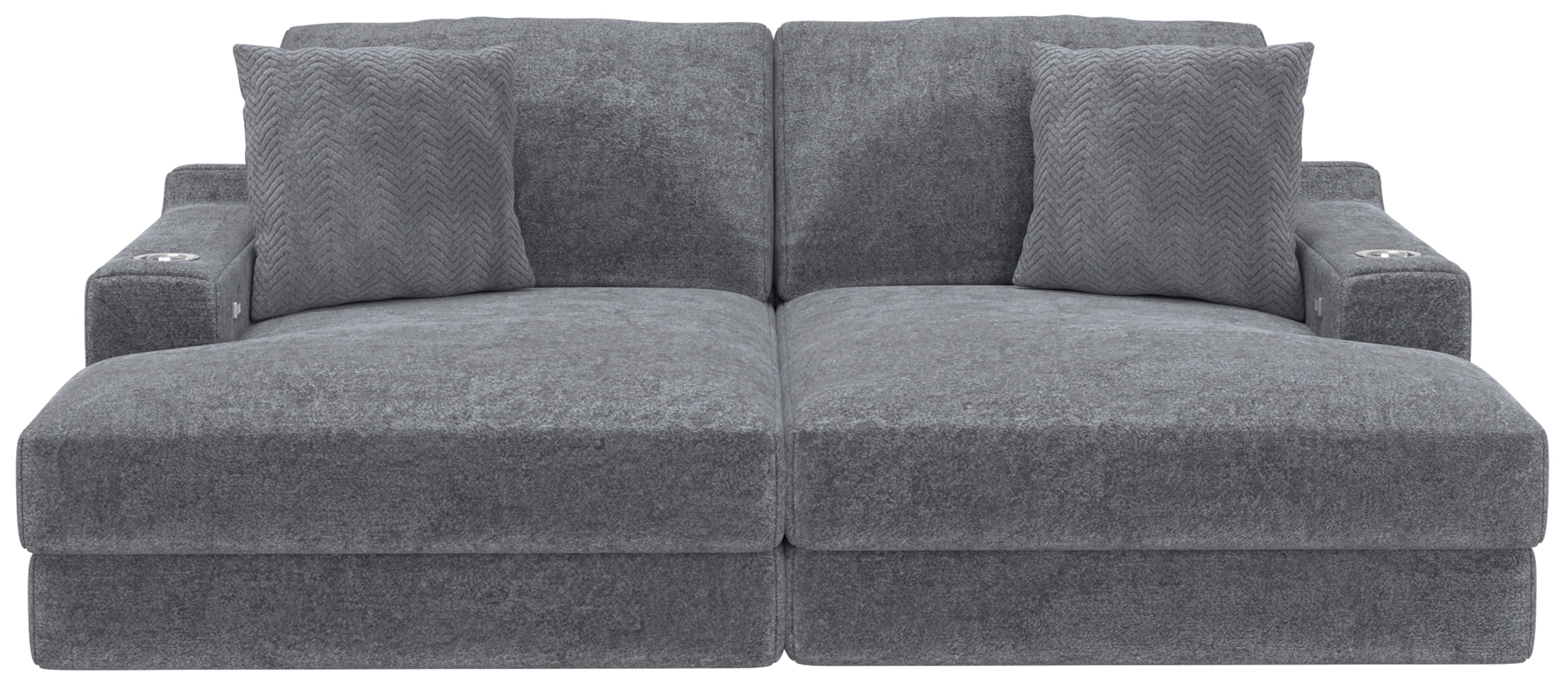 Cozy - 2 Piece Double Wide Chaise With USB Charging Ports