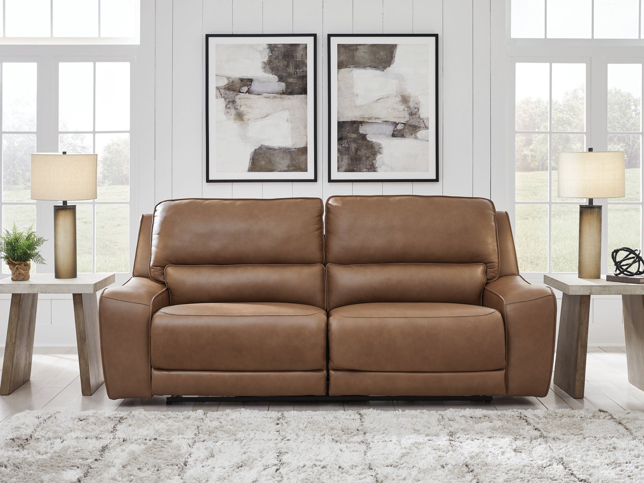 DeepWakes - 2 Seat Power Reclining Sofa With Adjustable Headrest - Stylish Home Furniture