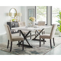 Lexi - 5 Piece Dining Set (Table And Four Chairs) - White - Stylish Home Furniture