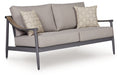 Ocean Beach - Loveseat With Cushion - Gray - Stylish Home Furniture