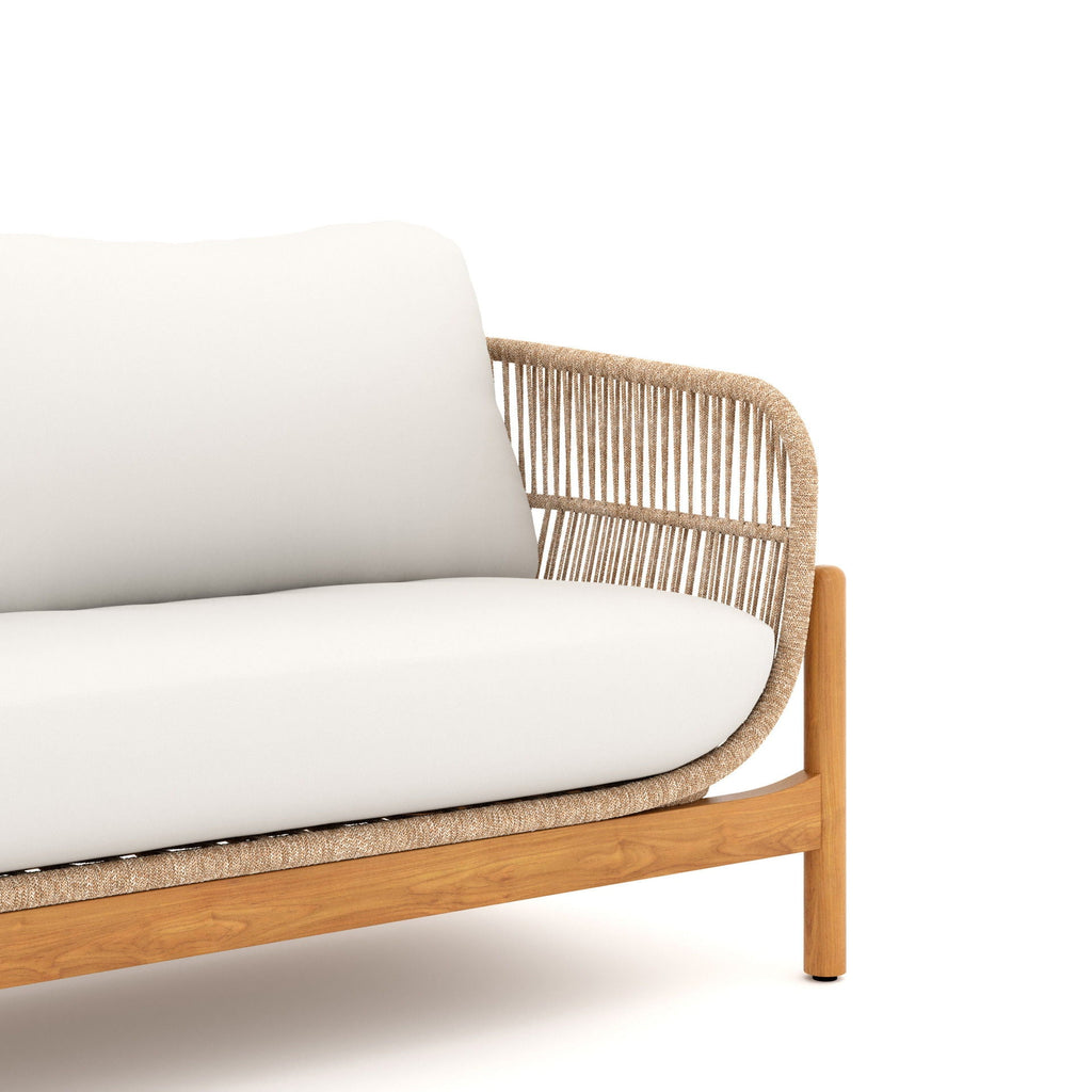 Solstice - Rope Loveseat - Linen Beige - Stylish Home Furniture