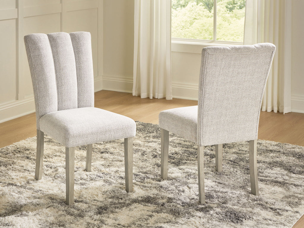 Larawyn - Dining Upholstered Side Chair (Set of 2) - Bisque - Stylish Home Furniture