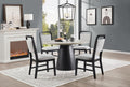 D178 - 5 Piece Dining Room Set (Table, 4 Side Chairs) - Black Ivory
