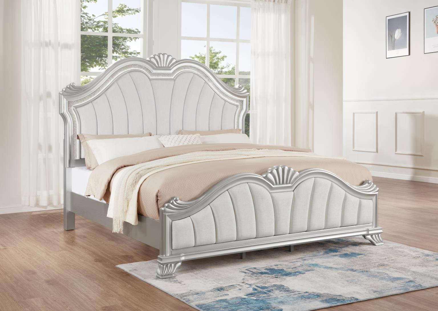 B076 - Dresser - Pearl Silver - Stylish Home Furniture