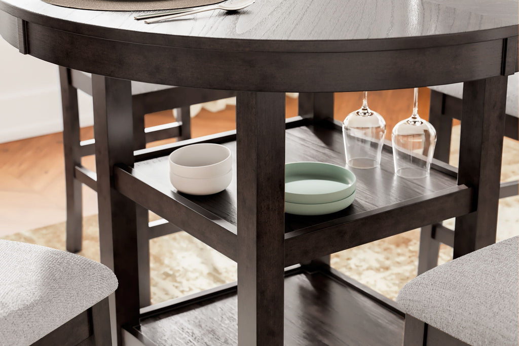 Langwest - Dining Room Counter Table Set (Set of 5) - Brown - Stylish Home Furniture