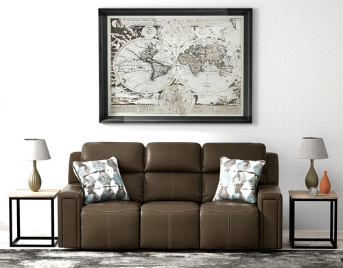 Arezzo - Power Headrest Power Reclining Sofa With Zero Gravity/Extended Ottoman - Stylish Home Furniture