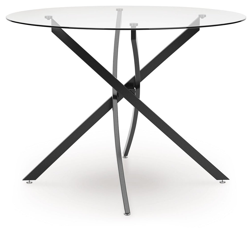 Pharwynn - 5 Pc. - Dining Room Table, 4 Side Chair - Black - Stylish Home Furniture