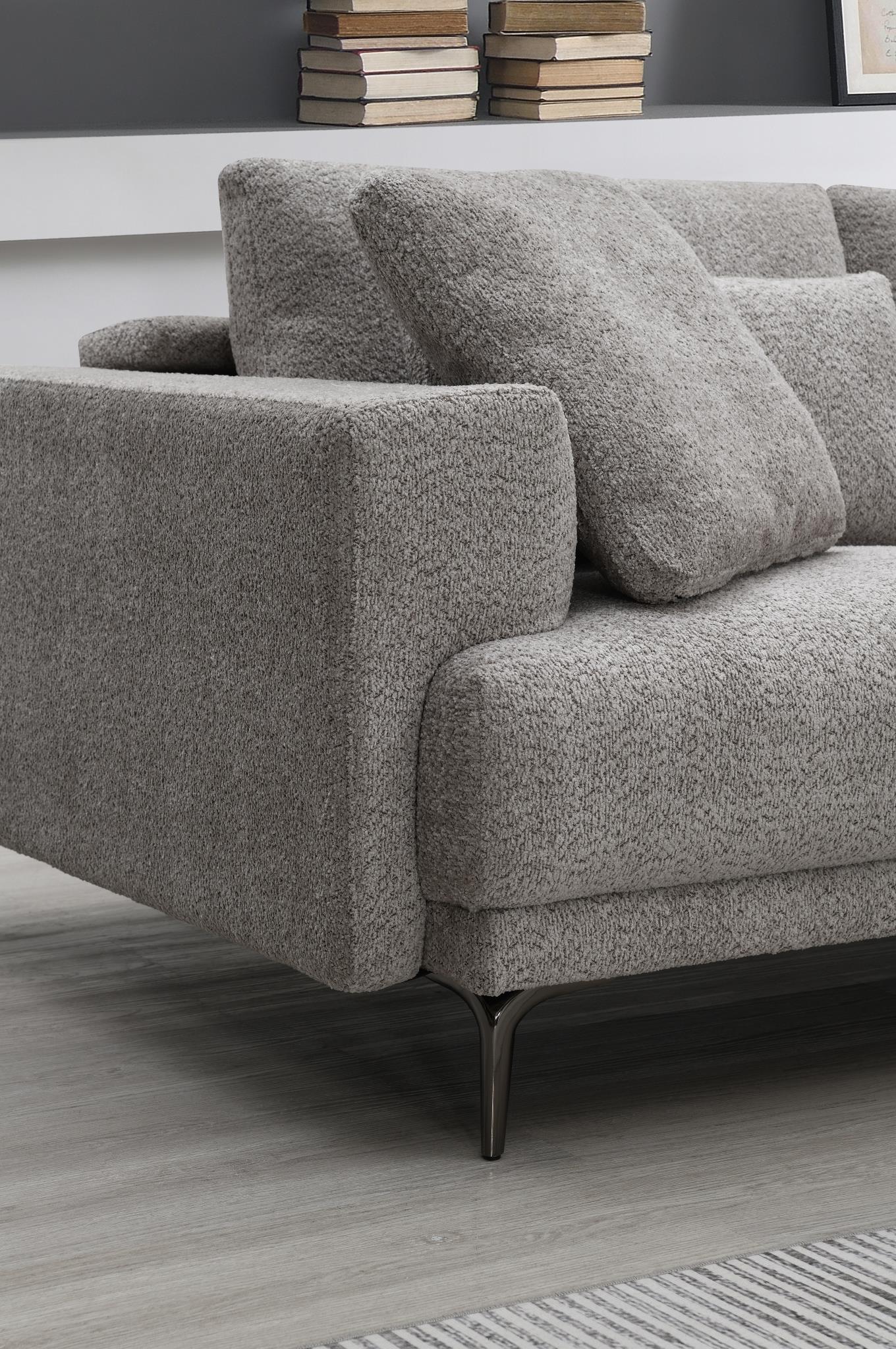 U268 - 3 Piece Sectional - Gray - Stylish Home Furniture
