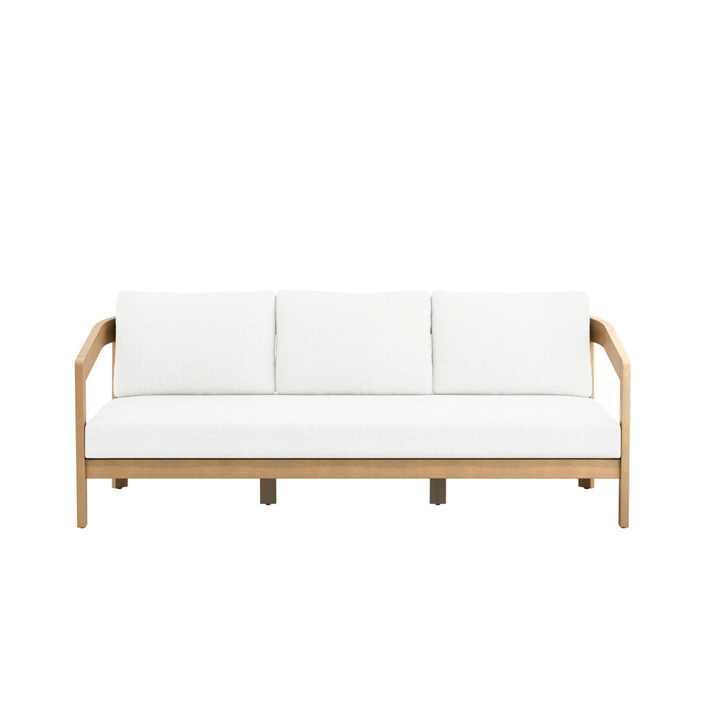 Wesley - Patio Sofa With Cushions - White - Stylish Home Furniture
