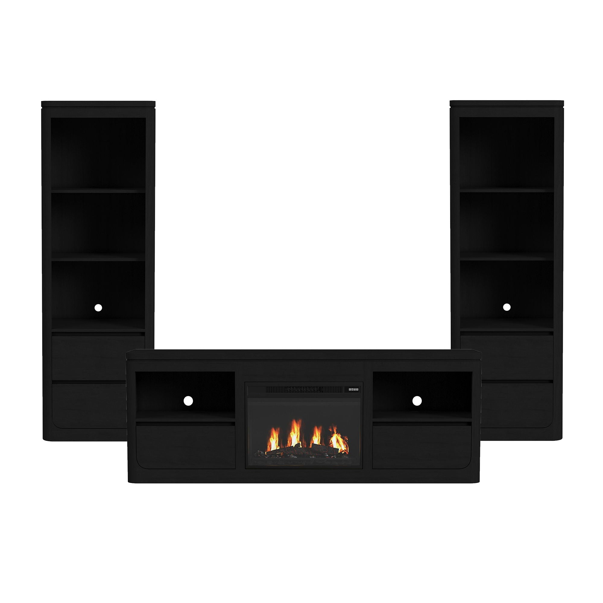 Rosalie - 4 Piece Entertainment Unit With 71" TV Console - Stylish Home Furniture