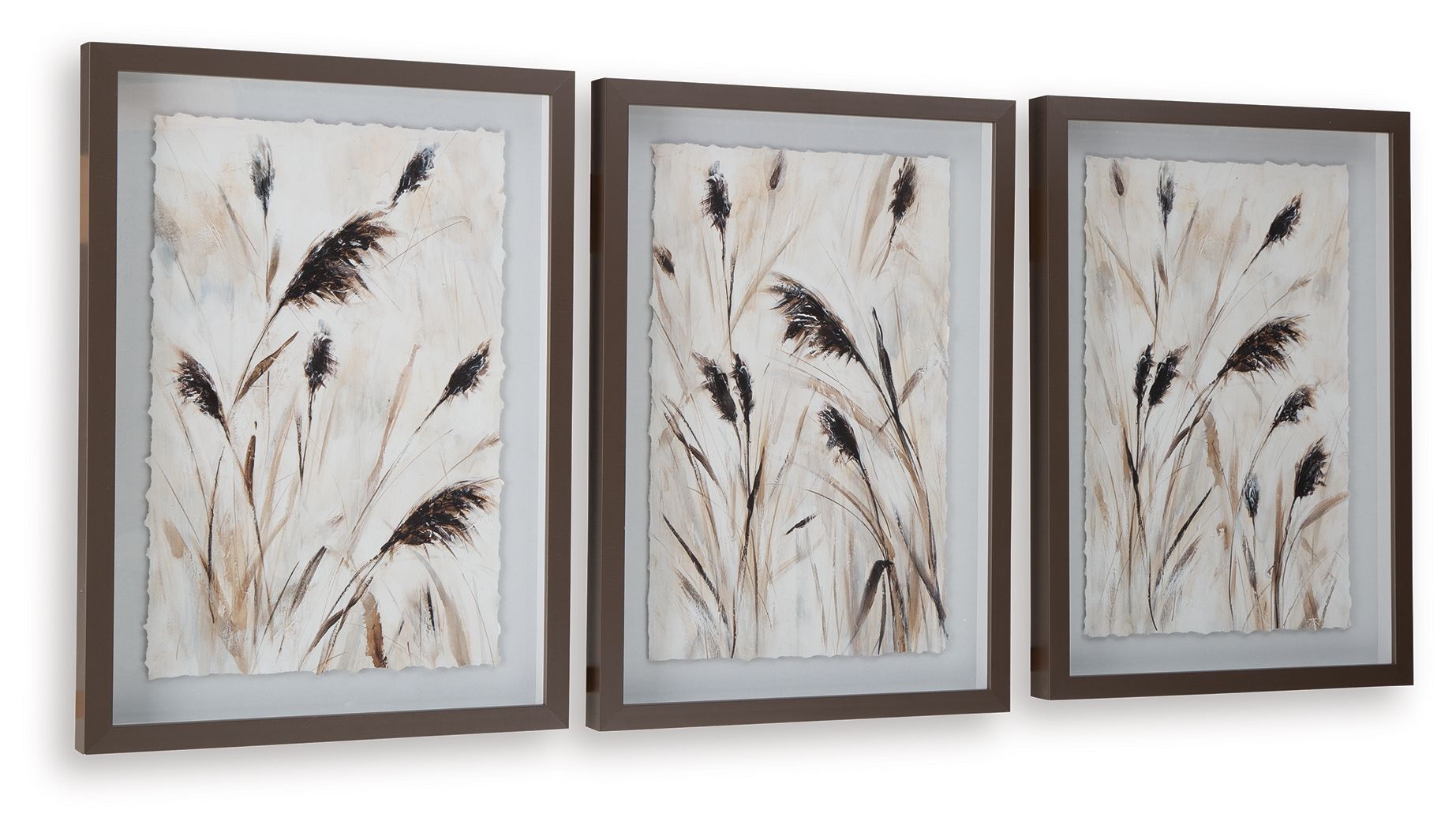 Honslow - Wall Art Set (Set of 3) - Brown / Black / White - Stylish Home Furniture